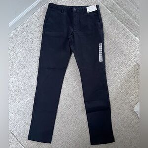 🆕 Men’s Uniqlo Slim Fit Chino Navy Flat Front Pants